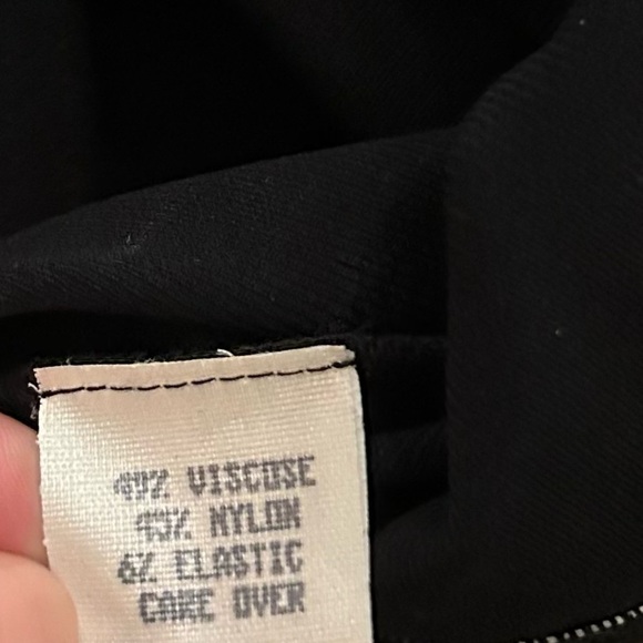 Isaac Misrahi Black Sheer Top Short Sleeve Bodysuit Size 8 - Picture 7 of 9